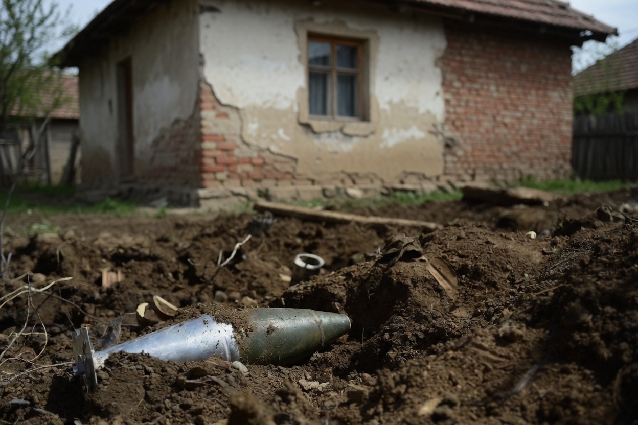 Botoșani: bărbat care săpa în curte găsește un proiectil neexplodat