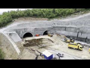 Tunelul Robești de pe A1, în plin avans: dinamita „arde” și de Ziua Muncii